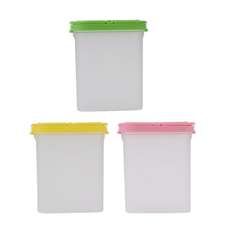 double-open lid seasoning jar kitchen salt msg pepper seasoning bottle 250ml jar moisture-proof and dust-proof sealed