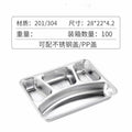 Here are a few options, depending on the specific nuance you want to convey:  **option 1 (focus on premium quality):**  "premium stainless steel dinner plates for home use - 304 stainless steel divided plates, perfect for cafeterias and serving dishes."