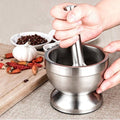 304 stainless steel garlic pounder iron mortar garlic mortar pounder bowl grinding mash can for home pound medicine pair nest pounding bowl pound mortar
