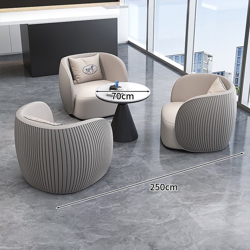 Luxury office sales center negotiation table and chair set, hotel lobby sofa seating area, reception room sofa combination