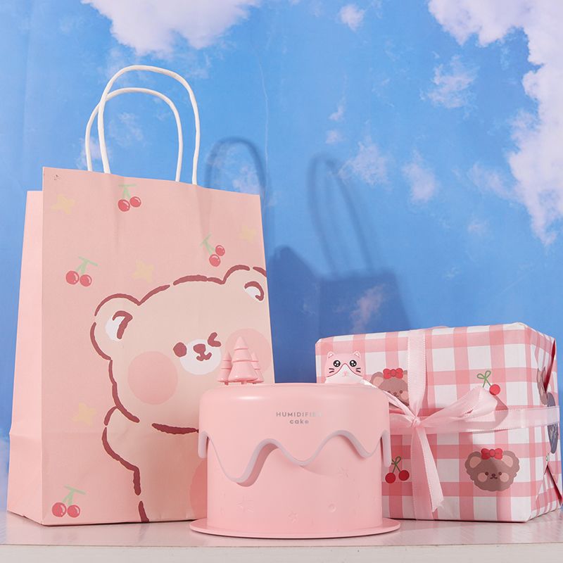 Birthday gift for girls, practical and meaningful, cute student dormitory cat cake humidifier, exquisite
