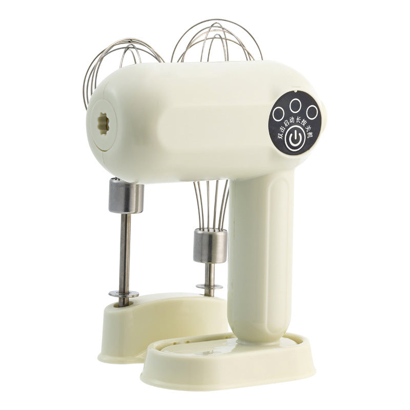 Wireless charging hand mixer - portable mini electric whisk for home baking - perfect for whipping egg whites and cream