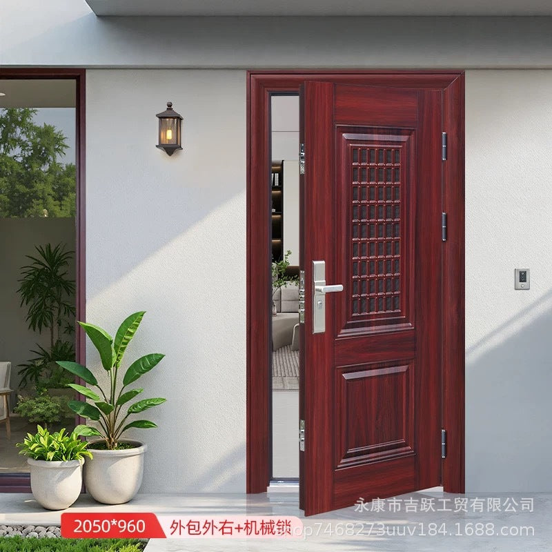 Factory direct sales wholesale security door 7cm entrance door middle door mother-in-law entrance door rental house engineering door