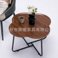 Living room for homesmall apartment round coffee tableaccessible luxury sofa combination side table side cabinet balcony casualmovable small round table