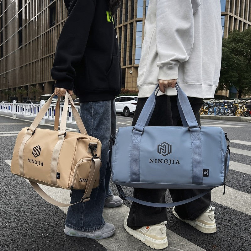 Foreign trade fashion travel bag large capacity luggage storage bag dry and wet separation independent shoe compartment outdoor sports messenger bag