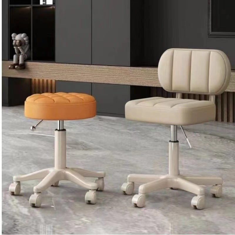Beauty salon stool manicure hairdressing shop large work stool round stool rotatelift pulley stool for home backrest chair