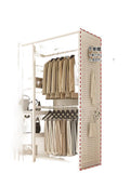 Perforated board wardrobe for rental house, simple assembly,  new style metal small apartment coat floor-standing bedroom for home