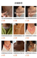 Butterfly necklace wholesale european and american cross-border new style full diamond jewelry simple fashionable versatile pendant women's niche clavicle chain
