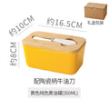 ceramic butter box with matcha knife rectangular for home cheese fresh-keeping sealed jar butter ceramic storage box