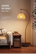 Retro style floor lamp living room sofa side atmosphere medieval wabi-sabi style bedroom study corner floor lamp