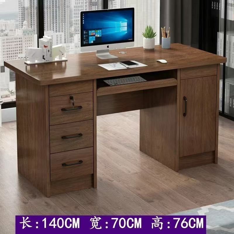 Solid wood eco-friendly desktop computer desk - office desk, small apartment home use, drawer bedroom desk, student table, writing desk
