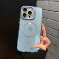 Lens holder suitable for iphone apple 17 mobile phone case transparent glitter magnetic 15/16pro anti-fall protective case