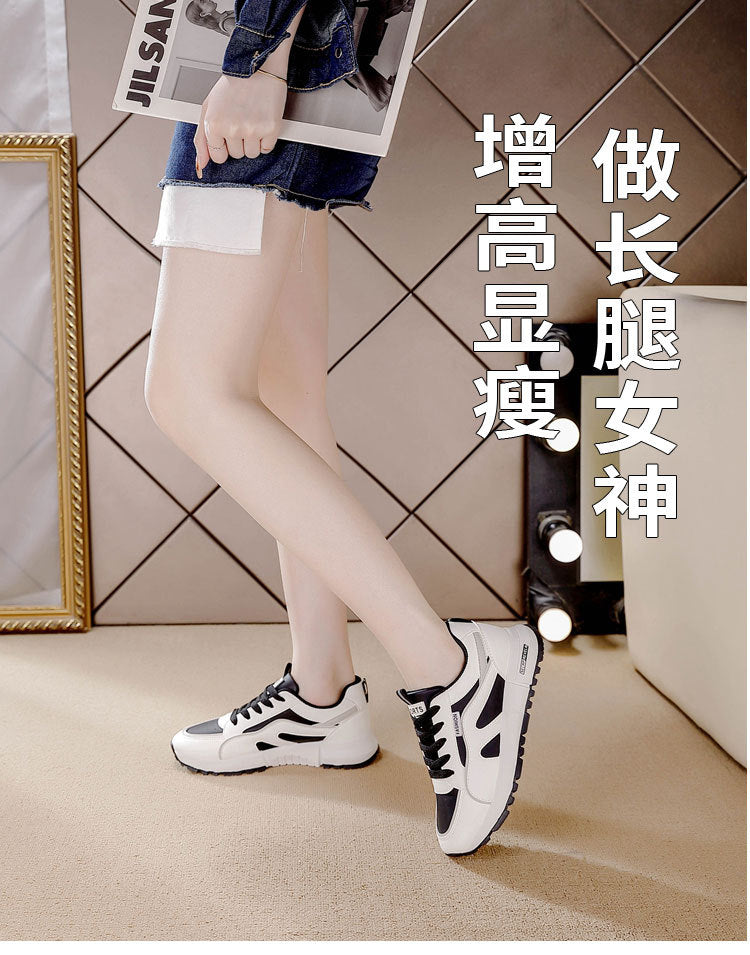 Best selling women's shoes thick soledad shoes women's height increase 2025new arrivalsummereasiest for matchcasualslimming look soft sole sports shoes