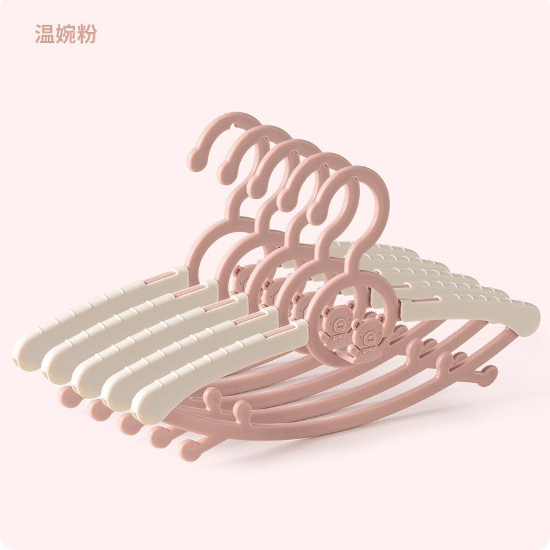 Multifunctional baby clothes hanger - extendable, non-slip, and non-marking clothes drying rack for home use