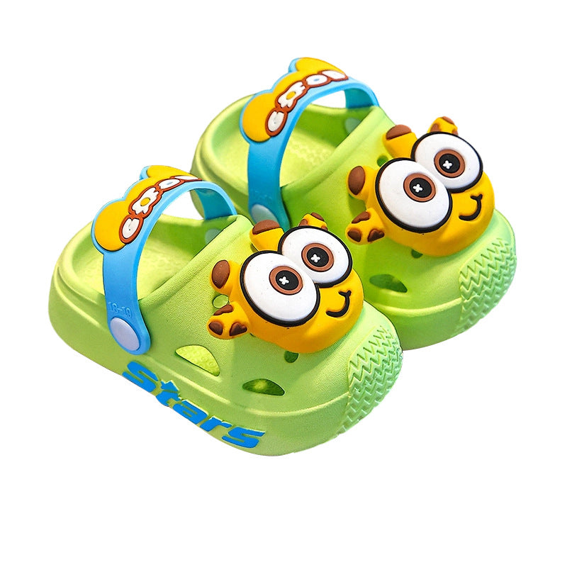 Kids slippers summer girl baby indoor soft bottomnon-slip cartoon cute sandals slippers boys beach clogs