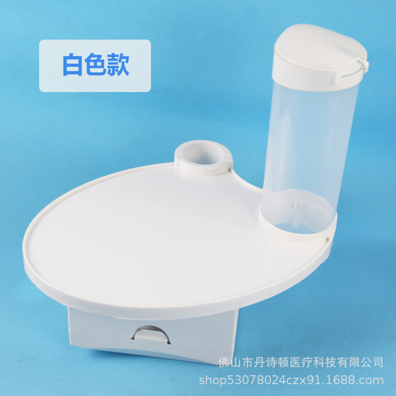 Dental chair additional table tray water cup holder cup holder paper towel box three-in-one paper cup holder paper cup tube additional