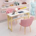 Accessible luxury high-power vacuum cleaner manicure table and chair imitation marble suit double popular table economical manicure table