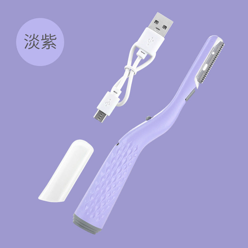 New arrival: rechargeable light-up eyebrow razor - stylish stainless steel eyebrow shaper & trimmer with cutting-edge blade technology, direct from the factory