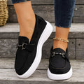 Women's loafers for export: new spring/summer  collection - british style slip-on flats with metal buckle, plus size moccasins