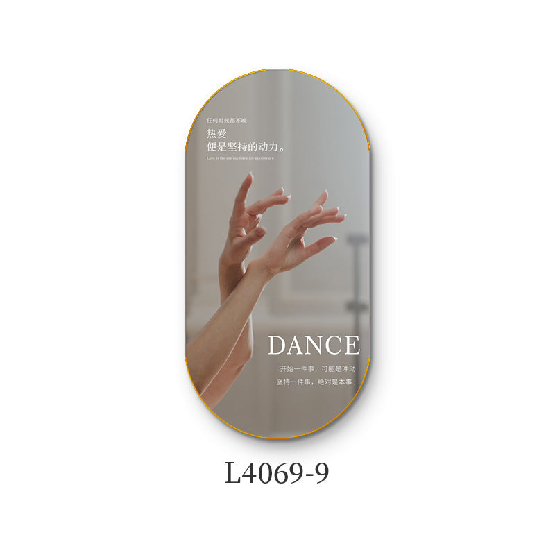 Ballet class wall decoration dance studio girls inspirational slogans poster hanging art school mural