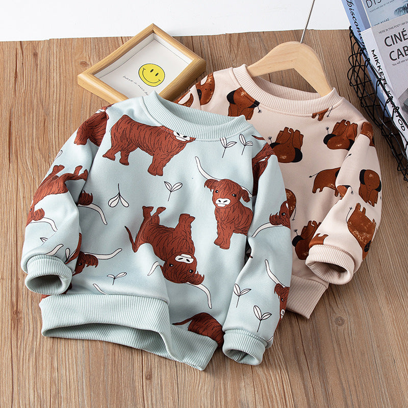Boys' sweatshirt - spring/autumn collection : stylish and trendy korean design for mid-to-large children. cool and fashionable autumn apparel