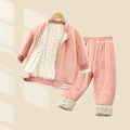 Kids school uniform handy gadgetfall and winternew arrival three-layer quilted cotton boys' cotton coat fleece-linedthickened inner layer girl's cotton jacket type a