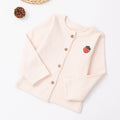 spring/autumn korean style girls' top: baby girl long-sleeve versatile solid color cardigan knit outerwear, sweet style for girls