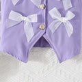 export autumn/winter new arrivals: european and american style girls' suit vest and wide-leg pants set