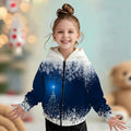 Kids' hoodie jacket, cross-border hot seller: cute cartoon print fashion zip-up hoodie for girls, dropshipping available