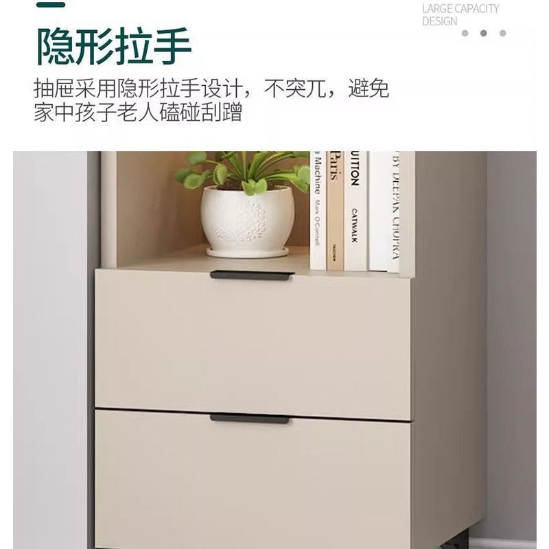 Solid wood corner locker Multifunctional storage corner cabinet Household living room corner cabinet Side cabinet Bookcase shelf