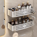 Silver double-layer square basket - extra tall & heavy-duty