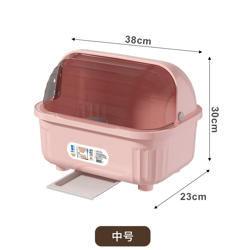 Put the dishes, tableware storage box, bowl box, tableware, kitchen drain rack, dish storage, cupboard rack, drain bowl rack.