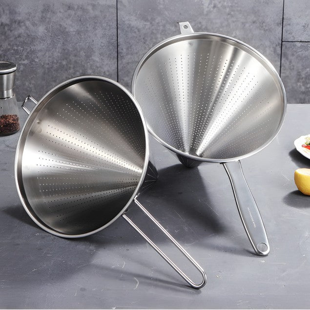 304 stainless steel filter funnel food tea medicine residue filter kitchen frying slag cover cone mesh leak
