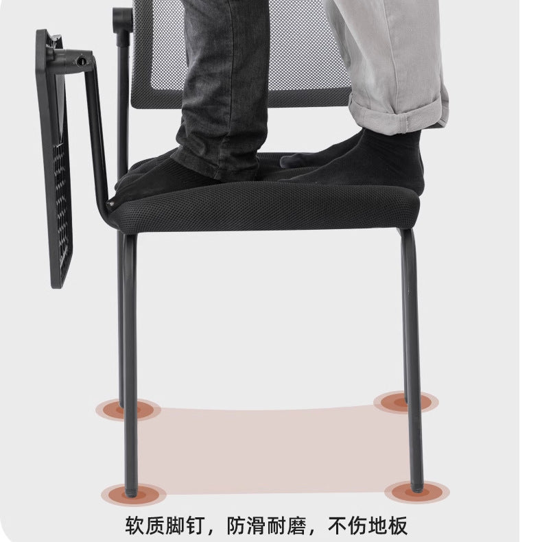 Conference writing board table and chair office chair all-in-one conference room meeting foldable chair foldable training chair with table board chair