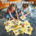 children's diy multifunctional electric vehicle educational toy for boys ages 3-6, construction vehicle model puzzle track car