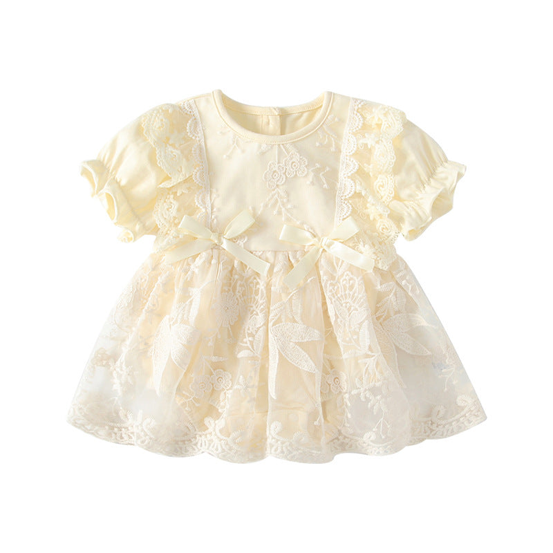 Baby dress summer clothes newborn baby girl romper full month celebration outfit summer thin princess clothes bodysuit skirt