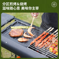 Outdoor bbq grill foldable smokeless bbq grill for homelargethickened bbq portable stainless steel mesh carbon grill