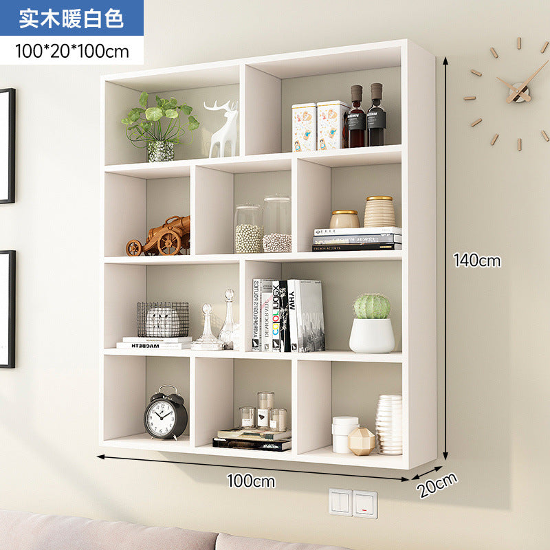 Solid wood storage cabinet wall wall cabinet wall shelf wall shelf wall-mounted bookshelf wall-mounted wall locker creative shelf