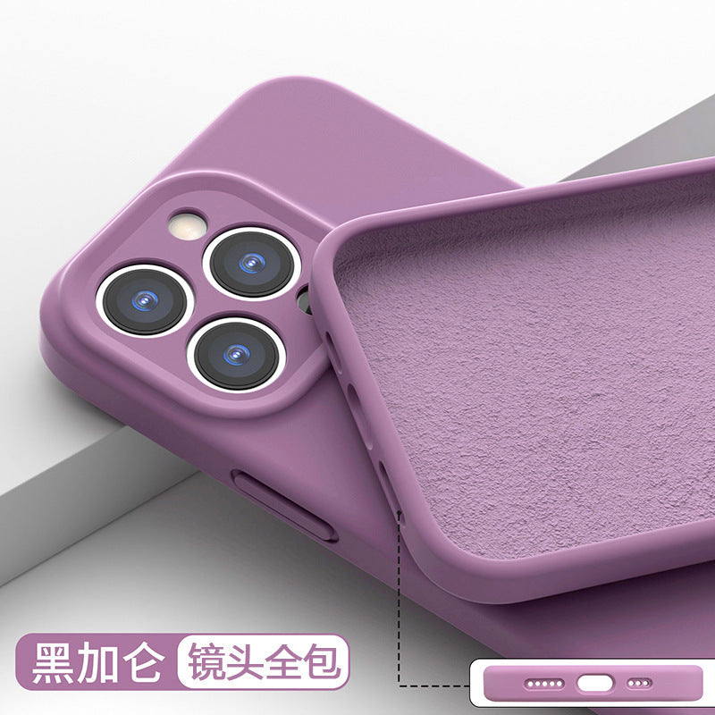 Suitable for apple 16 liquid anti-fingerprint silicone mobile phone case iphone17promax all-inclusive groove 13 protective cover