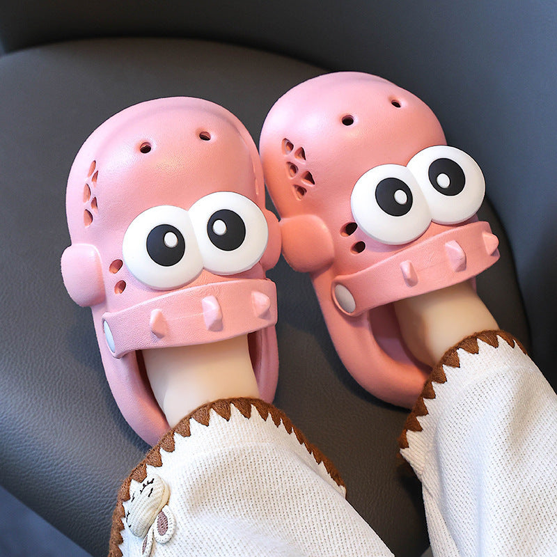 2024 new children's dinosaur slippers - funny & cute closed-toe sandals for boys, indoor/outdoor non-slip & wear-resistant