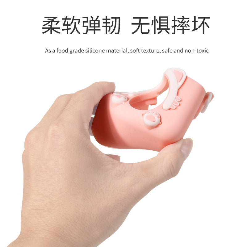 Children's silicone camera protective cover, one size fits all, sports camera protective case, body anti-drop cover, two-color can be processed and customized.