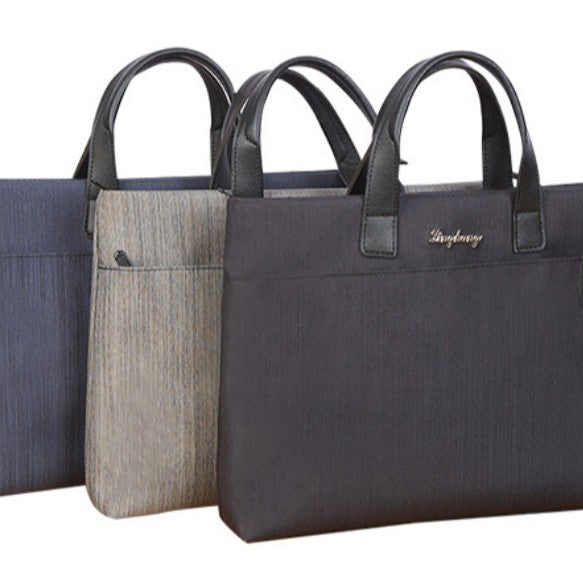 Spot Supply Pilot 2103 Vertical Stripe Oxford Bag, Office Information Bag, Zipper File Bag