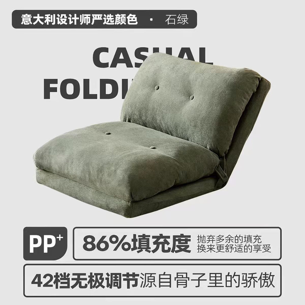 Swiss roll lazy sofa dual-purpose sofa bed can lie down and sleep tatami balcony foldable sofa chair manufacturer personalized