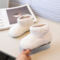 Girls' fashion snow boots - new autumn/winter korean style kids' fuzzy shoes - plush lined warm cotton shoes for little girls