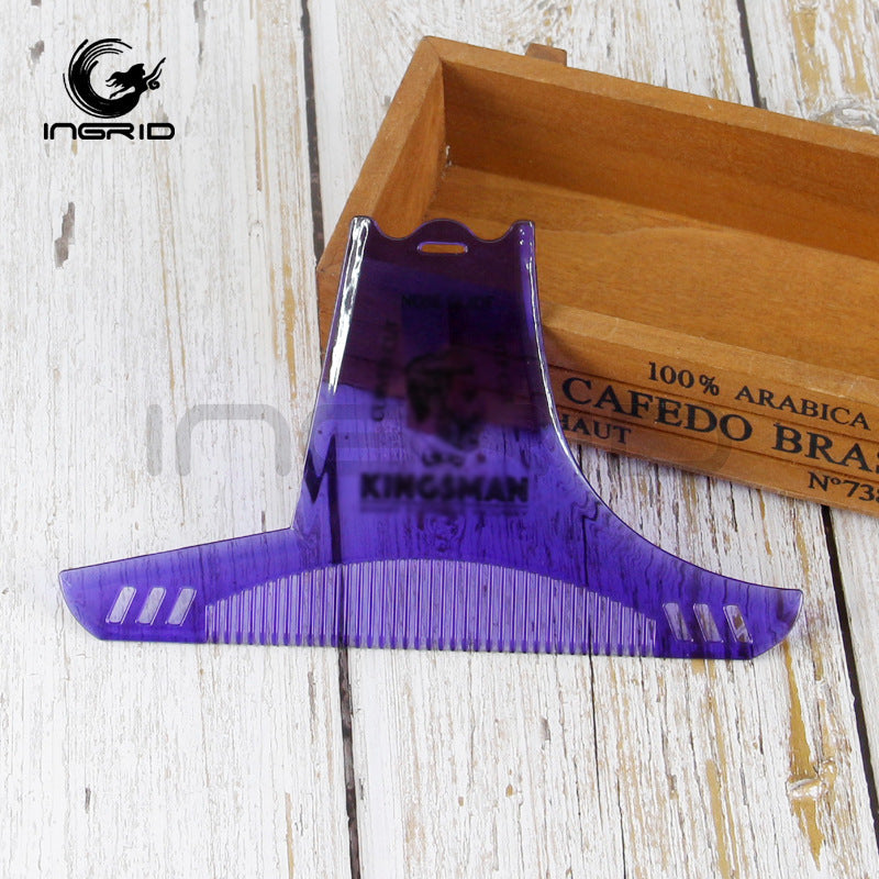 Men's Repair Beard Comb Sideburns Beard Trim Contour Tool Styling Comb Hair Template Comb