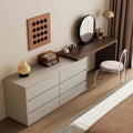 Solid wood dressing table cream style chest of drawers for home bedroom modern casualnew arrival dressing table all-in-one dressing table