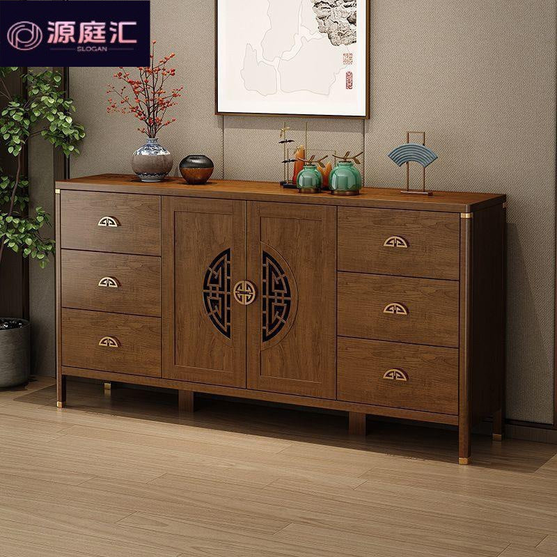 New chinoiserie sideboard wall-mounted all-in-one living room for home entrance cabinet large capacity storage multi-layer storage kitchen cabinet