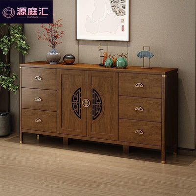 New chinoiserie sideboard wall-mounted all-in-one living room for home entrance cabinet large capacity storage multi-layer storage kitchen cabinet