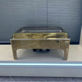 Stainless steel luxury restaurant hotel wedding buffet warmer set - fuel heated 9l gold food warmer