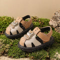 Jiaojiao shoes baby boy shoes soft bottom baby toddler shoes kids toe cap sandals 0-1 years old 2 non-slip boys and girls summer